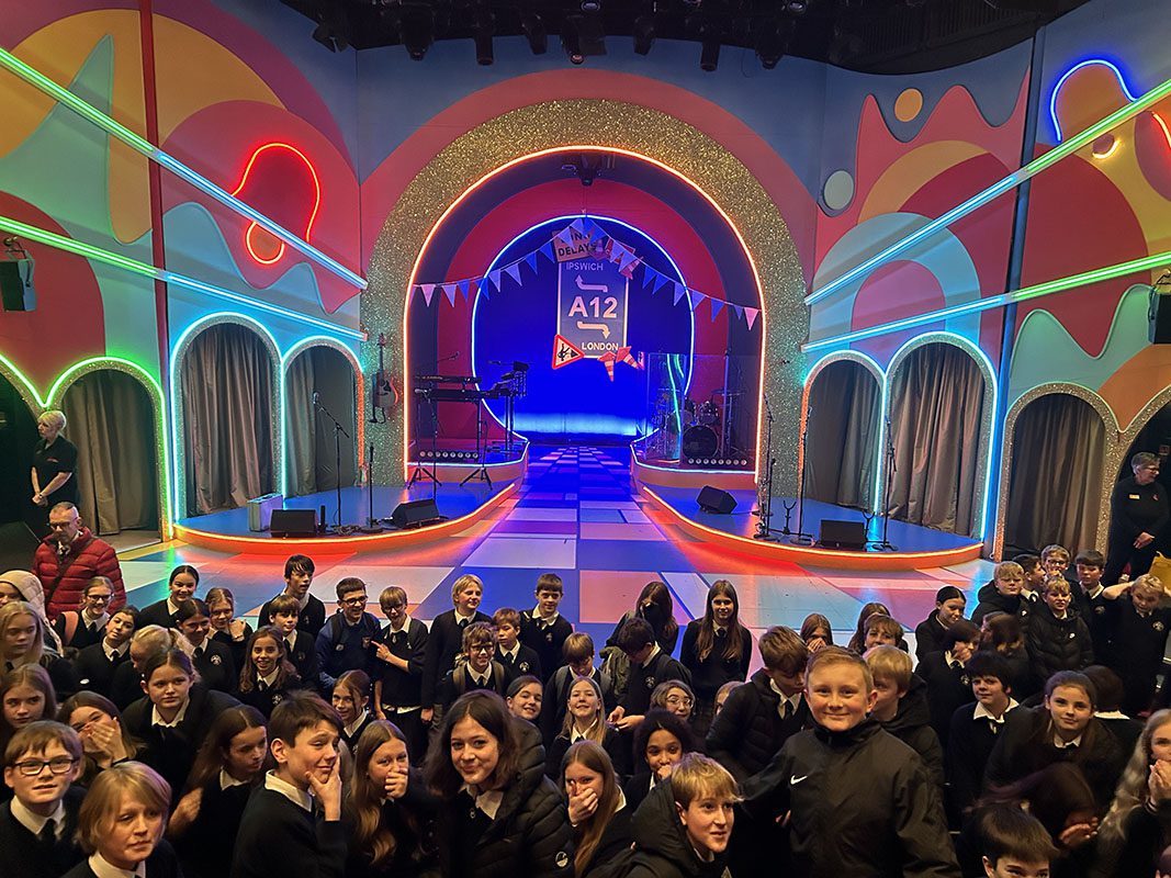 Thomas Mills pupils at Pantomime performance