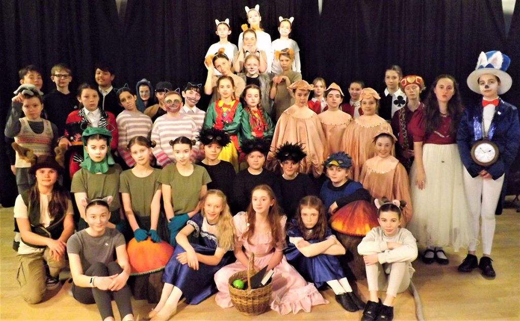 Whole cast of Alice in Wonderland